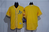 Oakland Athletics Blank Yellow 2016 Flexbase Collection Stitched Jersey,baseball caps,new era cap wholesale,wholesale hats