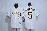 Pittsburgh Pirates #5 Josh Harrison White 2016 Flexbase Collection Stitched Baseball Jersey,baseball caps,new era cap wholesale,wholesale hats