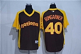 San Francisco Giants #40 Madison Bumgarner Brown 2016 All Star National League Stitched Jersey,baseball caps,new era cap wholesale,wholesale hats