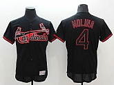 St. Louis Cardinals #4 Yadier Molina Black Fashion Flexbase Collection Stitched Jersey,baseball caps,new era cap wholesale,wholesale hats