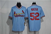 St. Louis Cardinals #52 Michael Wacha Mitchell And Ness Blue Stitched Pullover Jersey,baseball caps,new era cap wholesale,wholesale hats