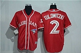 Toronto Blue Jays #2 Troy Tulowitzki Red New Cool Base Stitched Baseball Jersey,baseball caps,new era cap wholesale,wholesale hats