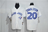 Toronto Blue Jays #20 Josh Donaldson Mitchell And Ness White New Cool Base Stitched Jersey,baseball caps,new era cap wholesale,wholesale hats