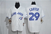 Toronto Blue Jays #29 Joe Carter Mitchell And Ness White New Cool Base Stitched Jersey,baseball caps,new era cap wholesale,wholesale hats