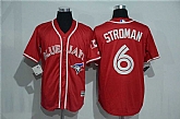 Toronto Blue Jays #6 Marcus Stroman Red New Cool Base Stitched Baseball Jersey,baseball caps,new era cap wholesale,wholesale hats