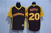 Washington Nationals #20 Daniel Murphy Brown 2016 All Star National League Stitched Jersey