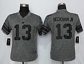 Women Limited Nike New York Giants #13 Beckham jr Gray Stitched Gridiron Gray Limited Jersey,baseball caps,new era cap wholesale,wholesale hats