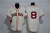 Boston Red Sox #8 Carl Yastrzemski (No Name) Mitchell And Ness Cream Stitched Baseball Jersey,baseball caps,new era cap wholesale,wholesale hats
