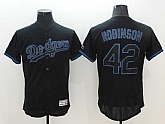 Los Angeles Dodgers #42 Jackie Robinson Black Fashion Flexbase Collection Stitched Jersey,baseball caps,new era cap wholesale,wholesale hats