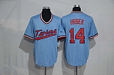 Minnesota Twins #14 Kent Hrbek Mitchell And Ness Light Blue Stitched Pullover Jersey,baseball caps,new era cap wholesale,wholesale hats