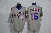 New York Mets #16 Dwight Gooden Mitchell And Ness Light Gray Stitched Pullover Jersey,baseball caps,new era cap wholesale,wholesale hats