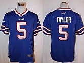 Nike Buffalo Bills #5 Taylor Royal Blue Team Color Stitched Game Jersey,baseball caps,new era cap wholesale,wholesale hats