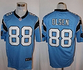 Nike Carolina Panthers #88 Greg Olsen Blue Team Color Stitched Game Jersey,baseball caps,new era cap wholesale,wholesale hats