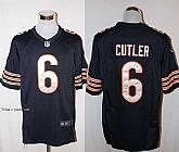 Nike Chicago Bears #6 Jay Cutler Navy Blue Team Color Stitched Game Jersey,baseball caps,new era cap wholesale,wholesale hats