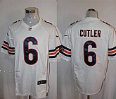 Nike Chicago Bears #6 Jay Cutler White Team Color Stitched Game Jersey,baseball caps,new era cap wholesale,wholesale hats