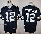 Nike Dallas Cowboys #12 Roger Staubach Navy Blue Team Color Stitched Game Jersey,baseball caps,new era cap wholesale,wholesale hats
