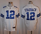 Nike Dallas Cowboys #12 Roger Staubach White Team Color Stitched Game Jersey,baseball caps,new era cap wholesale,wholesale hats
