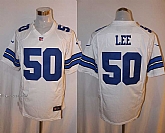 Nike Dallas Cowboys #50 Sean Lee White Team Color Stitched Game Jersey,baseball caps,new era cap wholesale,wholesale hats
