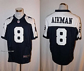 Nike Dallas Cowboys #8 Troy Aikman Navy Blue Thanksgiving Team Color Stitched Game Jersey,baseball caps,new era cap wholesale,wholesale hats