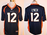 Nike Denver Broncos #12 Lynch Navy Blue Team Color Stitched Game Jersey,baseball caps,new era cap wholesale,wholesale hats