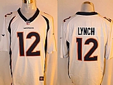 Nike Denver Broncos #12 Lynch White Team Color Stitched Game Jersey,baseball caps,new era cap wholesale,wholesale hats