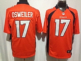 Nike Denver Broncos #17 Brock Osweiler Orange Team Color Stitched Game Jersey,baseball caps,new era cap wholesale,wholesale hats