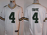 Nike Green Bay Packers #4 Brett Favre White Team Color Stitched Game Jersey,baseball caps,new era cap wholesale,wholesale hats