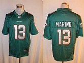 Nike Miami Dolphins #13 Dan Marino Aqua Green Team Color Stitched Game Jersey,baseball caps,new era cap wholesale,wholesale hats