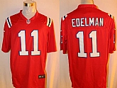 Nike New England Patriots #11 Julian Edelman Red Team Color Stitched Game Jersey,baseball caps,new era cap wholesale,wholesale hats