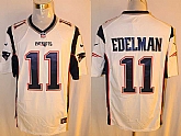 Nike New England Patriots #11 Julian Edelman White Team Color Stitched Game Jersey,baseball caps,new era cap wholesale,wholesale hats