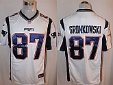 Nike New England Patriots #87 Rob Gronkowski White Team Color Stitched Game Jersey,baseball caps,new era cap wholesale,wholesale hats