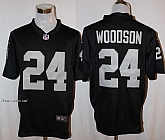 Nike Oakland Raiders #24 Charles Woodson Black Team Color Stitched Game Jersey,baseball caps,new era cap wholesale,wholesale hats