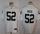 Nike Oakland Raiders #52 Khalil Mack White Team Color Stitched Game Jersey,baseball caps,new era cap wholesale,wholesale hats