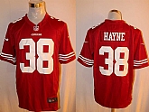Nike San Francisco 49ers #38 Hayne Red Team Color Stitched Game Jersey,baseball caps,new era cap wholesale,wholesale hats