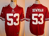 Nike San Francisco 49ers #53 NaVorro Bowman Red Team Color Stitched Game Jersey,baseball caps,new era cap wholesale,wholesale hats