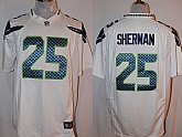 Nike Seattle Seahawks #25 Richard Sherman White Team Color Stitched Game Jersey,baseball caps,new era cap wholesale,wholesale hats