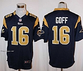 Nike St. Louis Rams #16 Jared Goff Navy Blue Team Color Stitched Game Jersey,baseball caps,new era cap wholesale,wholesale hats