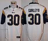 Nike St. Louis Rams #30 Todd Gurley II White Team Color Stitched Game Jersey,baseball caps,new era cap wholesale,wholesale hats