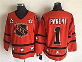 Philadelphia Flyers #1 Bernie Parent Orange All Star CCM Throwback Stitched NHL Jersey,baseball caps,new era cap wholesale,wholesale hats