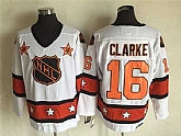 Philadelphia Flyers #16 Bobby Clarke White-Orange All Star CCM Throwback Stitched NHL Jersey,baseball caps,new era cap wholesale,wholesale hats