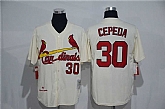St. Louis Cardinals #30 Orlando Cepeda Mitchell And Ness Cream Stitched Baseball Jersey,baseball caps,new era cap wholesale,wholesale hats