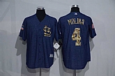 St. Louis Cardinals #4 Yadier Molina Denim Blue Camo Stitched Baseball Jersey,baseball caps,new era cap wholesale,wholesale hats