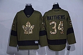 Toronto Maple Leafs #34 Matthews Green Salute to Service Stitched Hockey Jersey,baseball caps,new era cap wholesale,wholesale hats