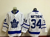 Toronto Maple Leafs #34 Matthews White Stitched Hockey Jersey,baseball caps,new era cap wholesale,wholesale hats