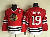 Youth Chicago Blackhawks #19 Jonathan Toews Red CCM Throwback Stitched NHL Jersey,baseball caps,new era cap wholesale,wholesale hats