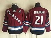 Youth Colorado Avalanche #21 Peter Forsberg Red CCM Throwback Stitched NHL Jersey