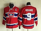 Youth Montreal Canadiens #9 Maurice Richard Red CCM Throwback Stitched NHL Jersey,baseball caps,new era cap wholesale,wholesale hats