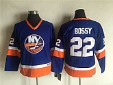 Youth New York Islanders #22 Mike Bossy Blue CCM Throwback Stitched NHL Jersey