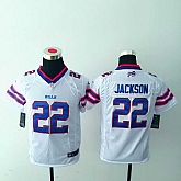 Youth Nike Buffalo Bills #22 Fred Jackson White Team Color Stitched Game Jersey
