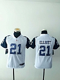 Youth Nike Dallas Cowboys #21 Ezekiel Elliott New White Team Color Stitched Game Jersey,baseball caps,new era cap wholesale,wholesale hats